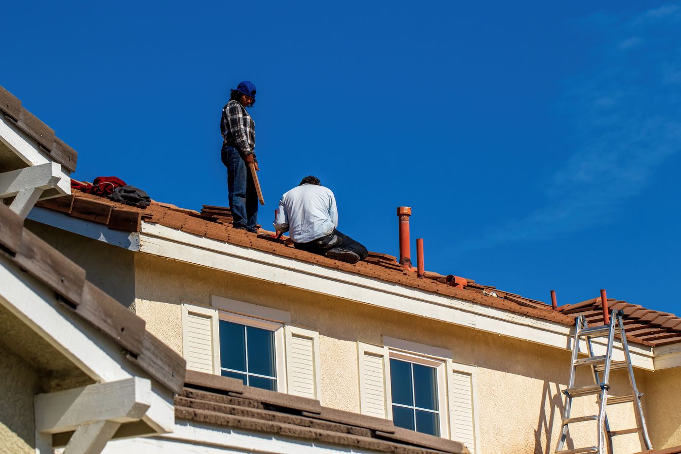 Travaux sur la toiture